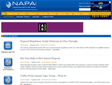 Tablet Screenshot of napa-net.org